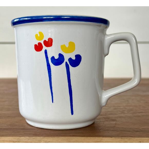 Riva Designs Tulip Tyme Coffee Tea Cup Floral Mug - Picture 1 of 7